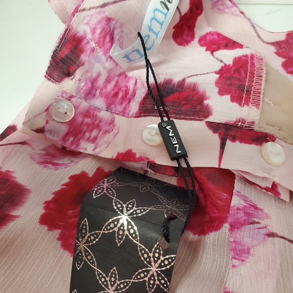 Nemnew Pink Floral Billowy Dress - Picture 4 of 7